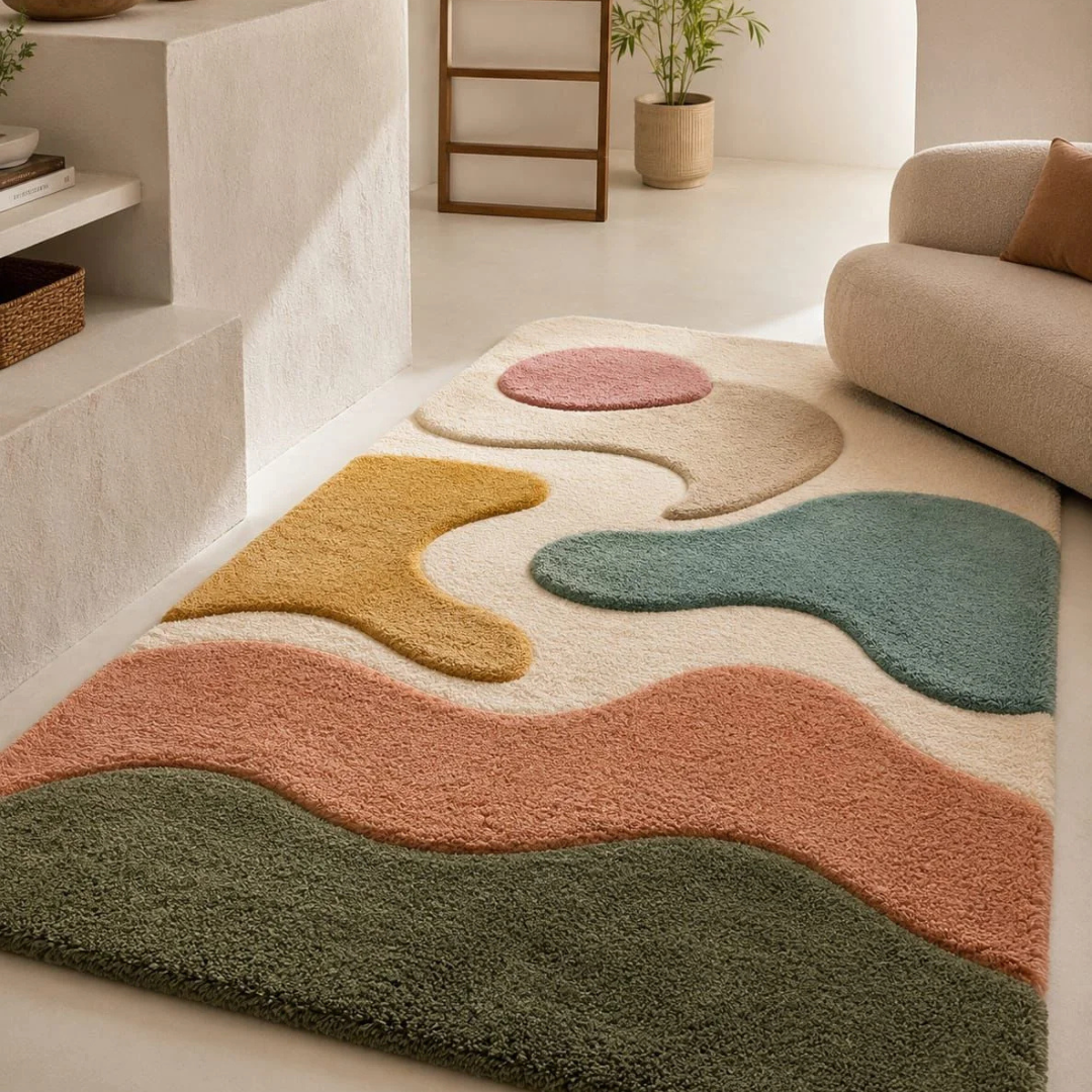 Modern Bubble Abstract Designer Rug