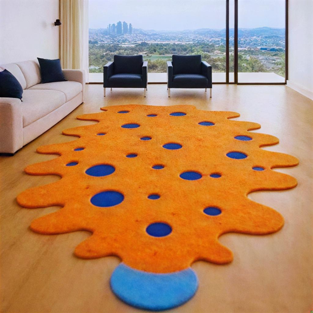 Harmony Circles Hand-Tufted Designer Rug